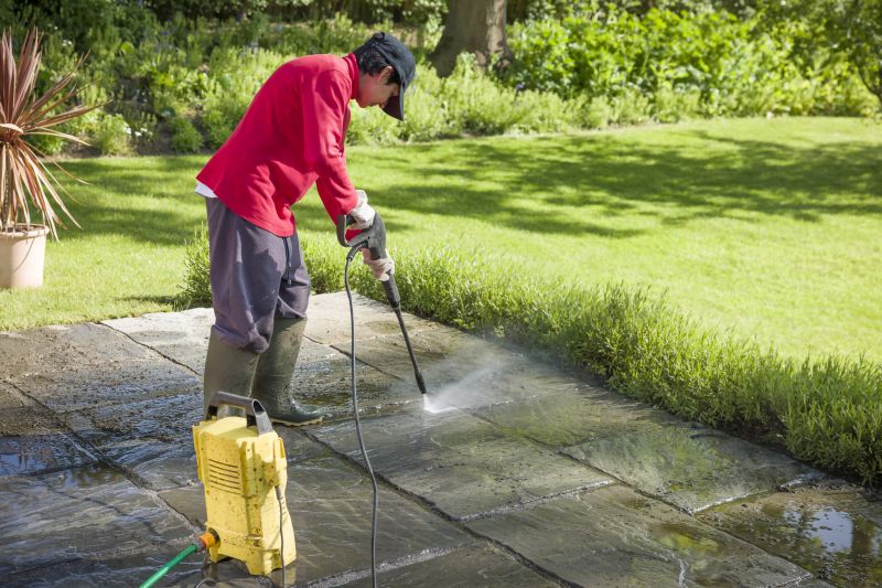 Power Washing a Patio